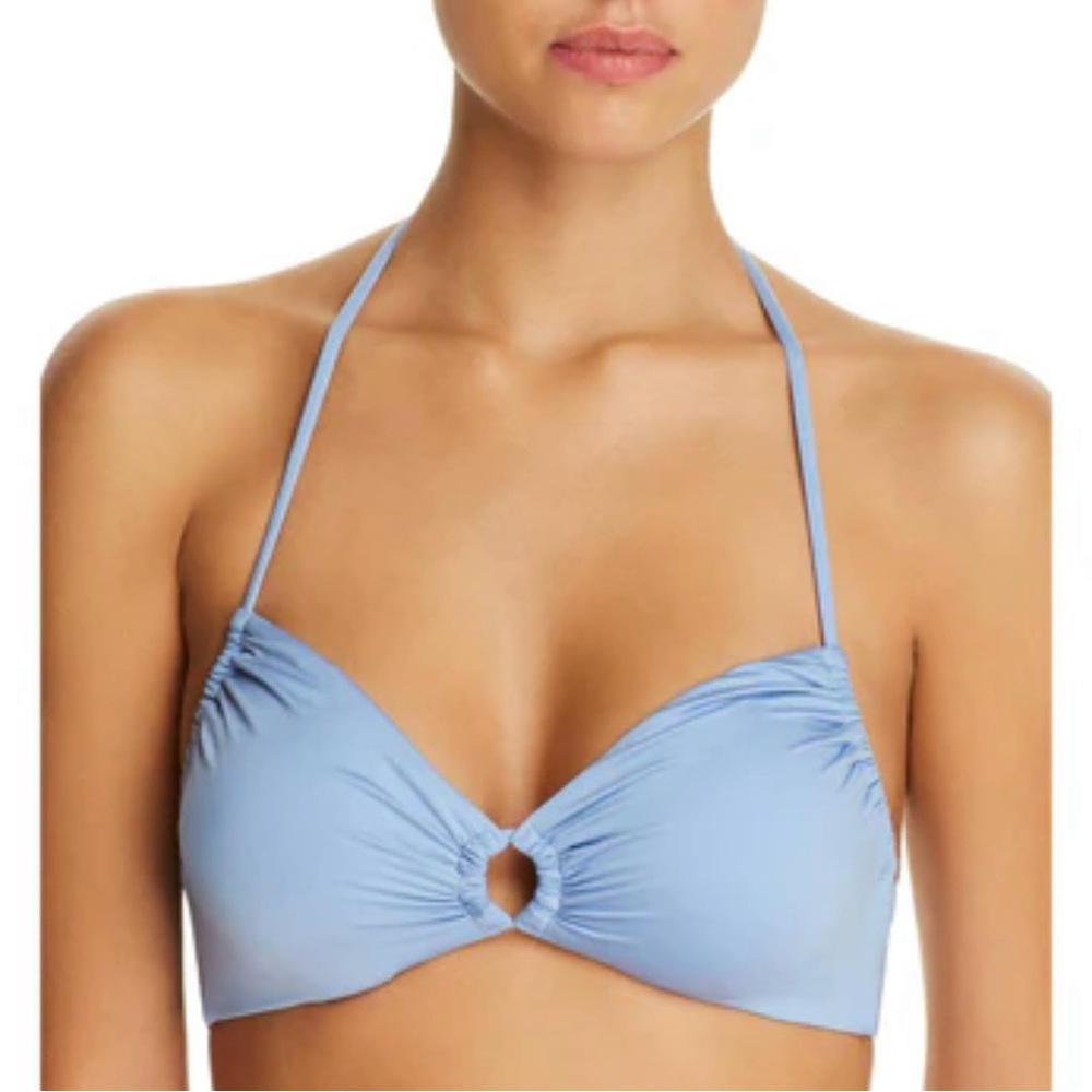 NWT Soluna swim light blue Bralette Loop Full Moon Swimsuit Bikini top Medium